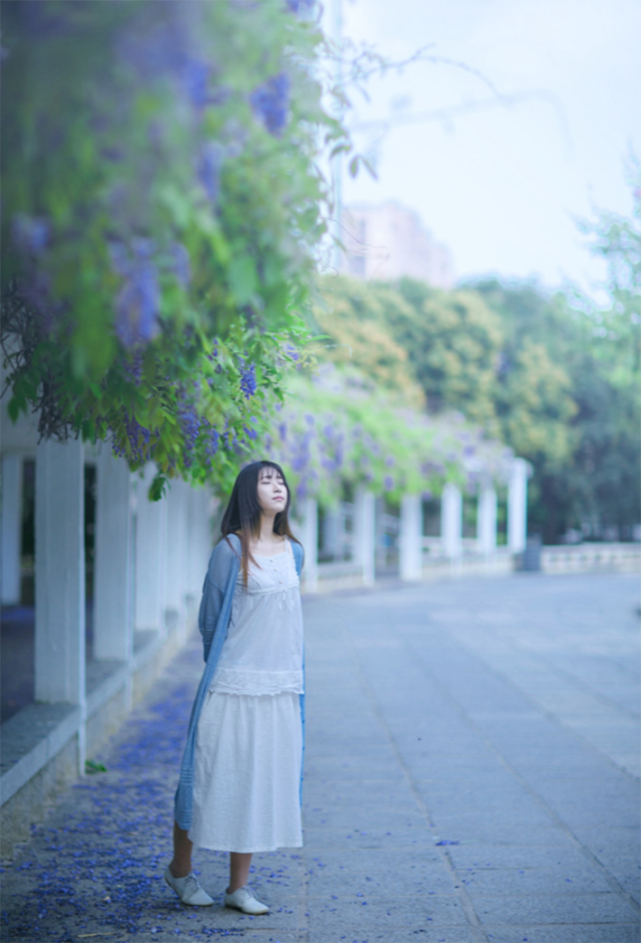 紫藤花人像摄影总结紫藤花相对其它花来说,并不好拍,以上思路供大家