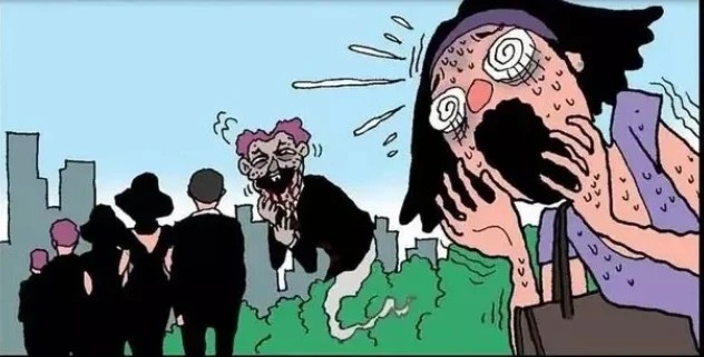 无声漫画:恐慌的传染病!