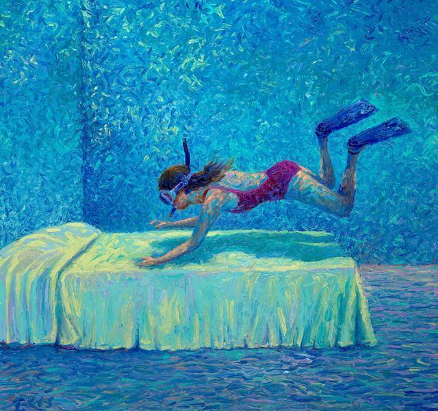 艺术家画画不用笔,"乱涂乱画"却受网友欢迎,就此年入100万