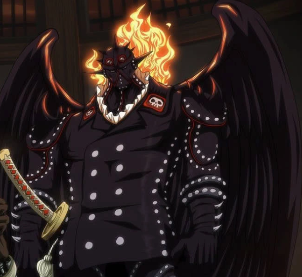 海贼王炎灾烬的衣服居然和麦哲伦一样莫非他曾经当过监狱长