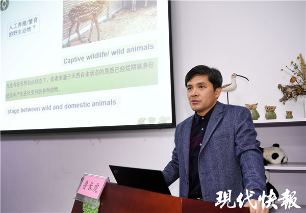 讲座由南京林业大学教授鲁长虎开讲