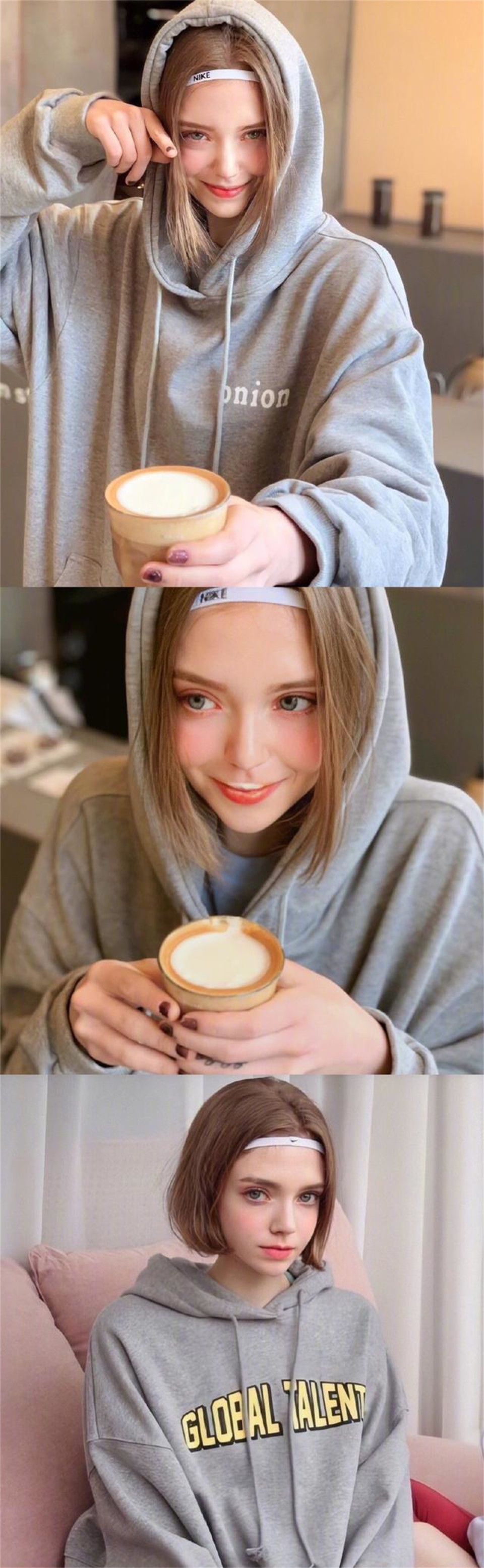 98年生的德国麻豆chloe,简直就是真人版的芭比,拥有着精灵般的容貌