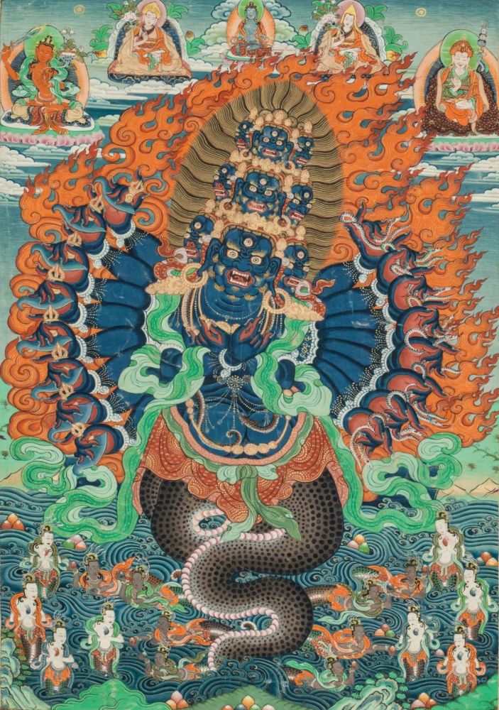 清华大学里的唐卡展