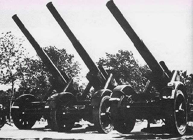 克虏伯210毫米榴弹炮图片