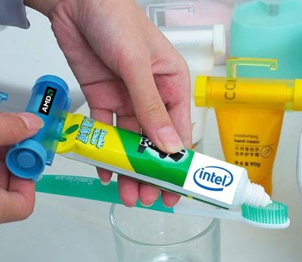 无论是价格,性能都被amd全方位吊打,但只能让英特尔多挤点牙膏