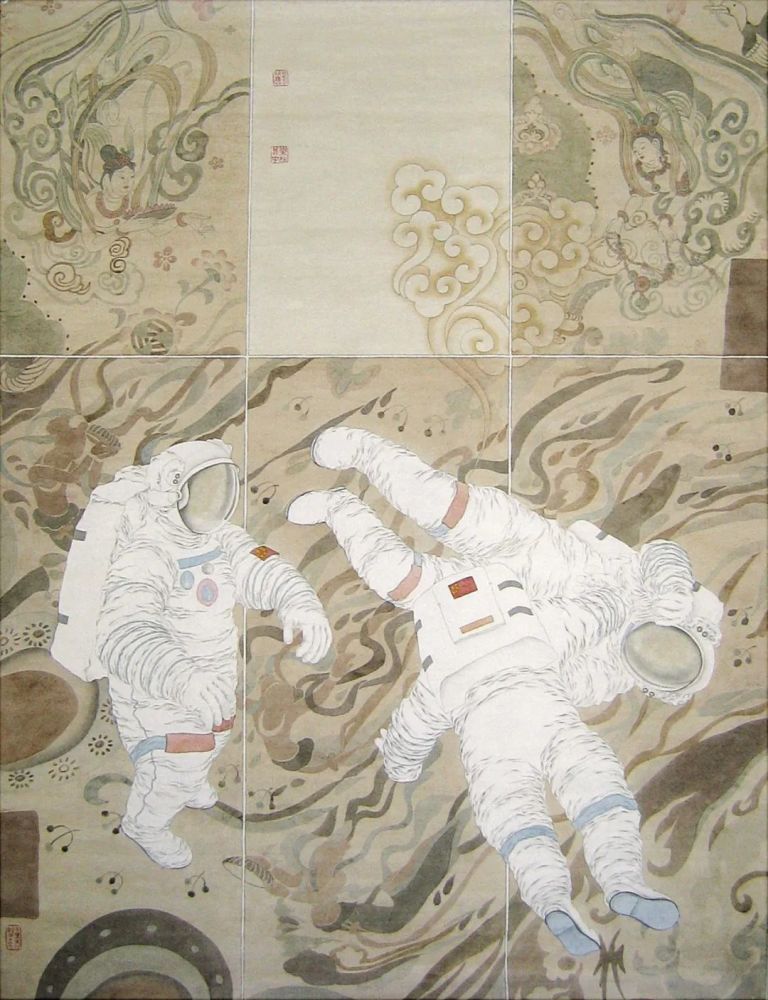 两弹一星绘画作品图片