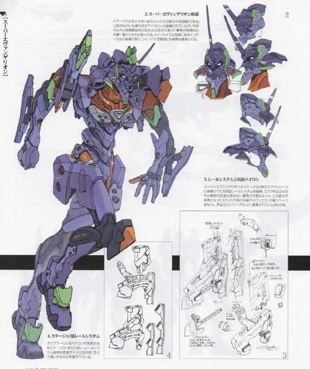 模玩控:eva机体概念设计图,大家知道它们都出自哪吗?