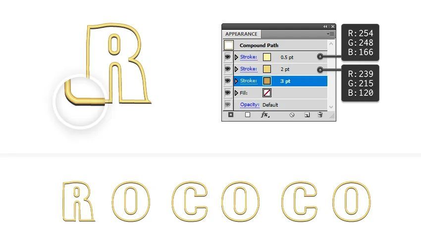 ai教程洛可可字效