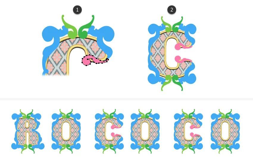 ai教程洛可可字效