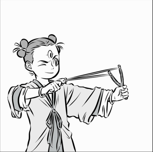 非人哉:想当年三眼神将初遇哮天之时,也不过是个打弹弓的少年