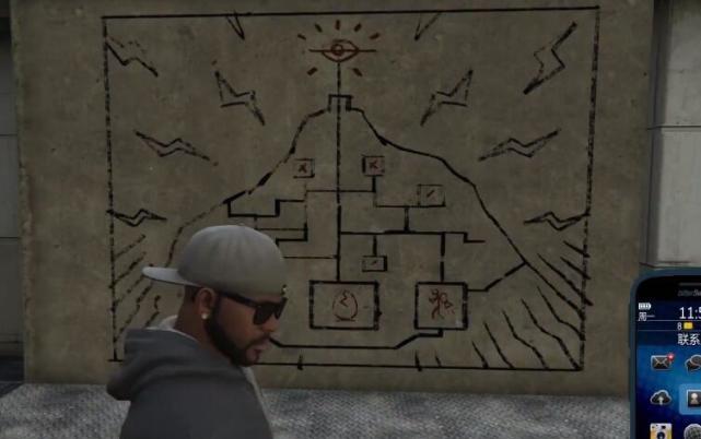 《gta5》跨越了11年的"外星人彩蛋"黑历史,千年山的秘密壁画!