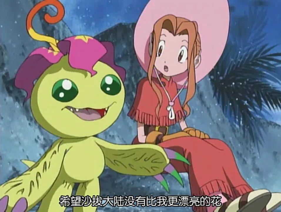 美美,长得很美,所以伙伴巴鲁兽头上也有一朵花.