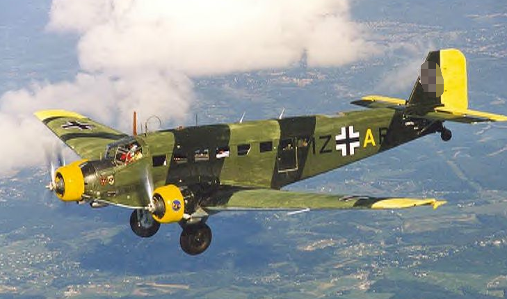 (参加入侵军事行动的ju52运输机)