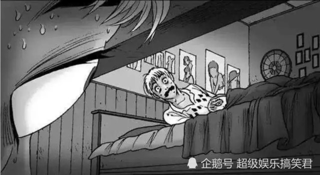 无声漫画门缝下的眼睛