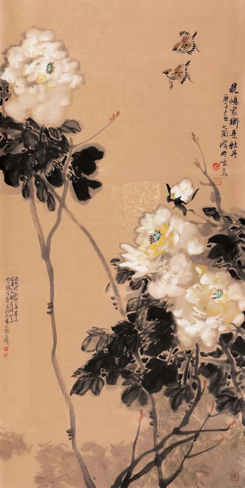 國畫牡丹牡丹牽情翰墨香洛陽菏澤國畫牡丹書畫名家聯展菏澤寫意牡丹