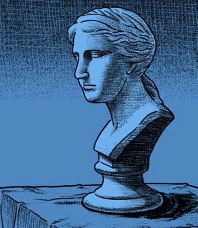 无声漫画流血的雕像