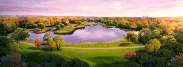 张家湾公园模拟实景