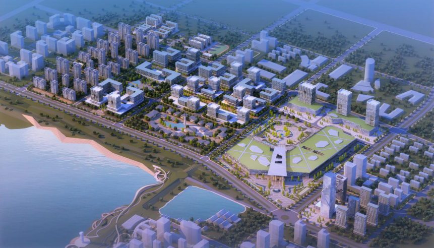 4平方公里,总投资130亿元,目前已完成核心区建设包括中国东海水晶城和