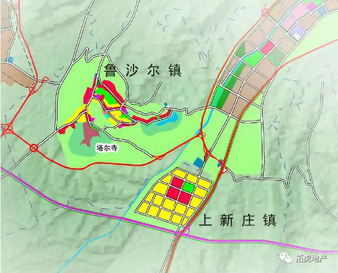 湟中县鲁沙尔镇地图图片
