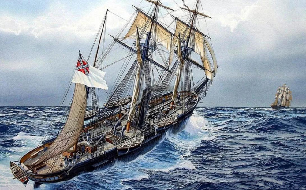 南北战争期间美国南方最成功的袭击舰干掉了65艘北方商船