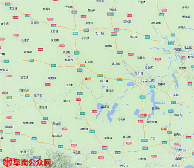 途径阜南合周高速寿县颍上段正在公示