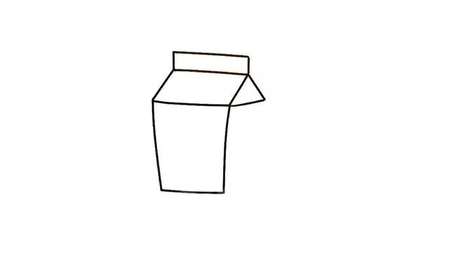 可爱的牛奶盒简笔画