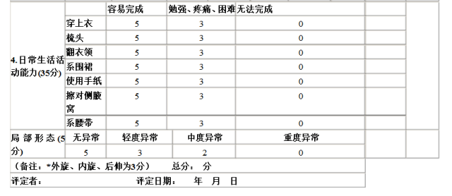 有4级评分法,5级评分法等方法.