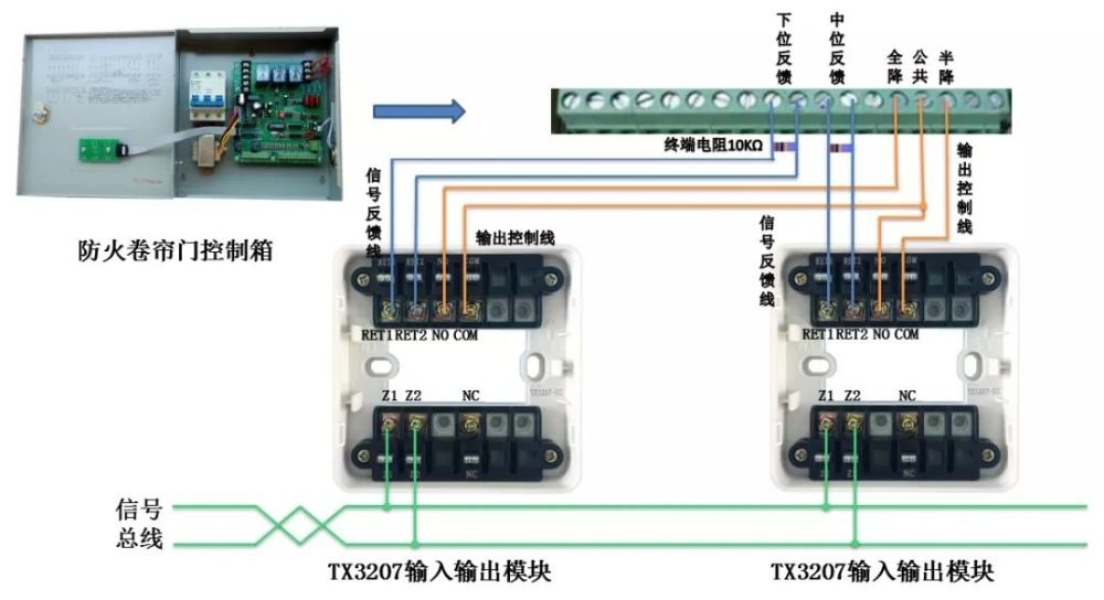 泰和安:二线制火灾自动报警及联动控制系统接线图