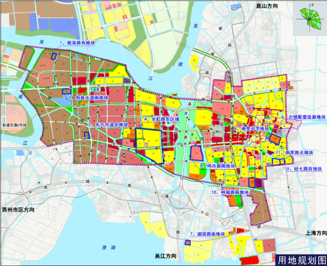 甪直鎮控規調整●蘇州工業園區2020年第三批次局部地塊控規(調整)及