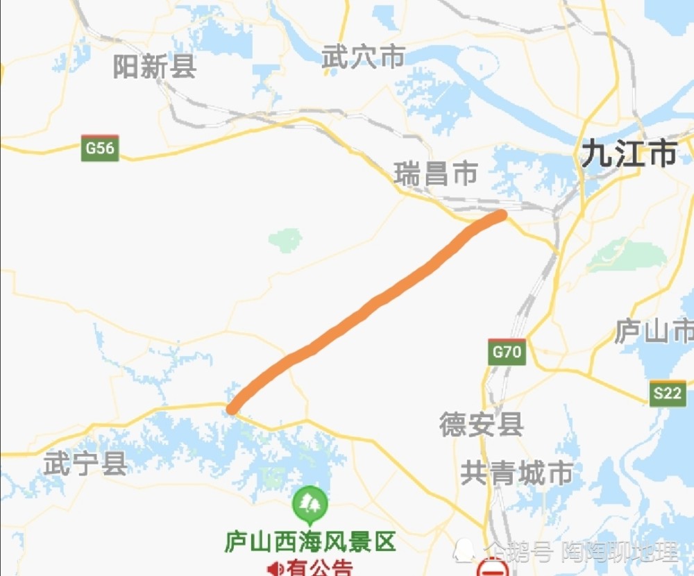 可以設計一條直達的高速公路,把武寧縣和瑞昌市,九江市連接起來,走向