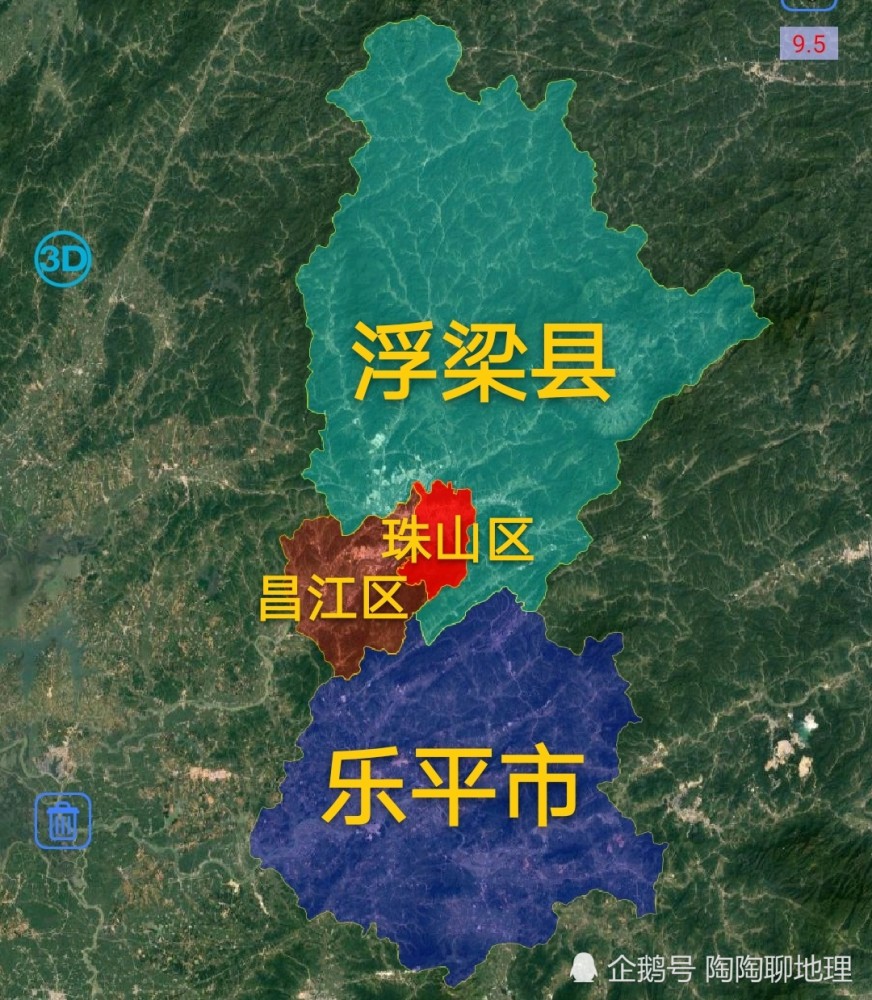 景德镇2区1县1市,建成区面积排名,最大的建有中国陶瓷博物馆