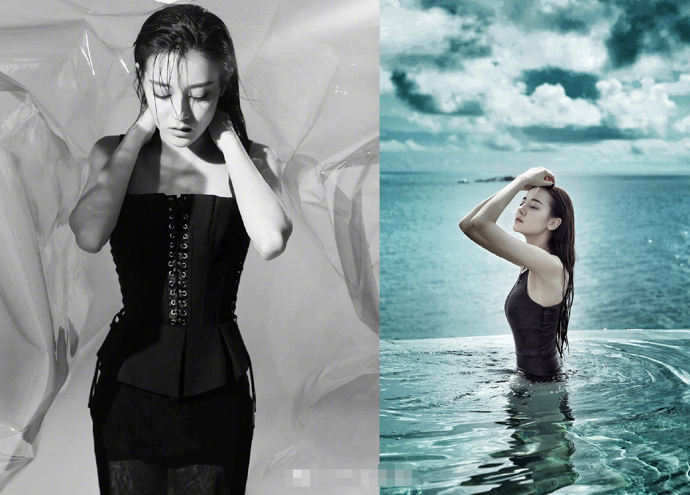 迪丽热巴"湿发"造型多迷人?当她浮出水面撩动刘海,瞬间心动了_腾讯新