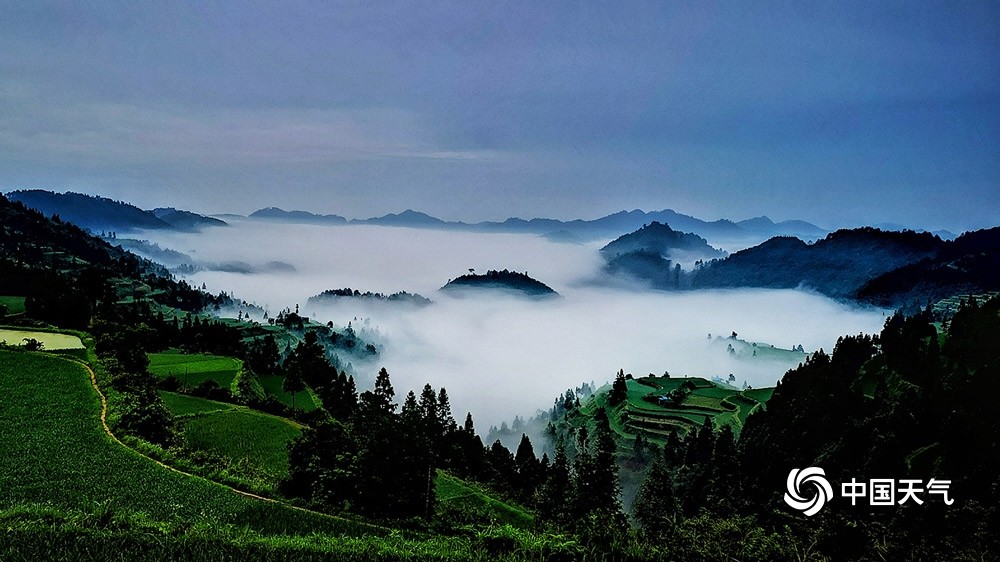 中国天气网讯 4月26日,贵州省大部雨止转晴,在剑河县南哨镇章白村