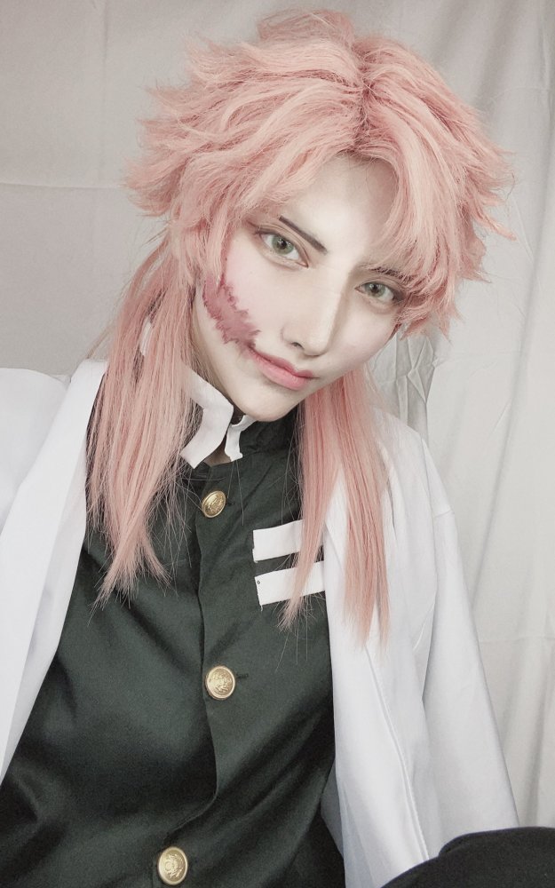 《鬼灭之刃》锖兔cos,温柔的眼神惹人心疼_腾讯新闻