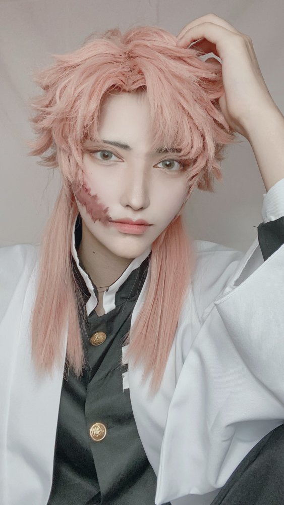 《鬼灭之刃》锖兔cos,温柔的眼神惹人心疼_腾讯新闻