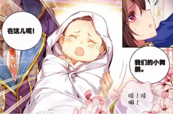 唐舞麟就这样在神界出生了,而小舞也是第一反应就要看看这个儿子,看看