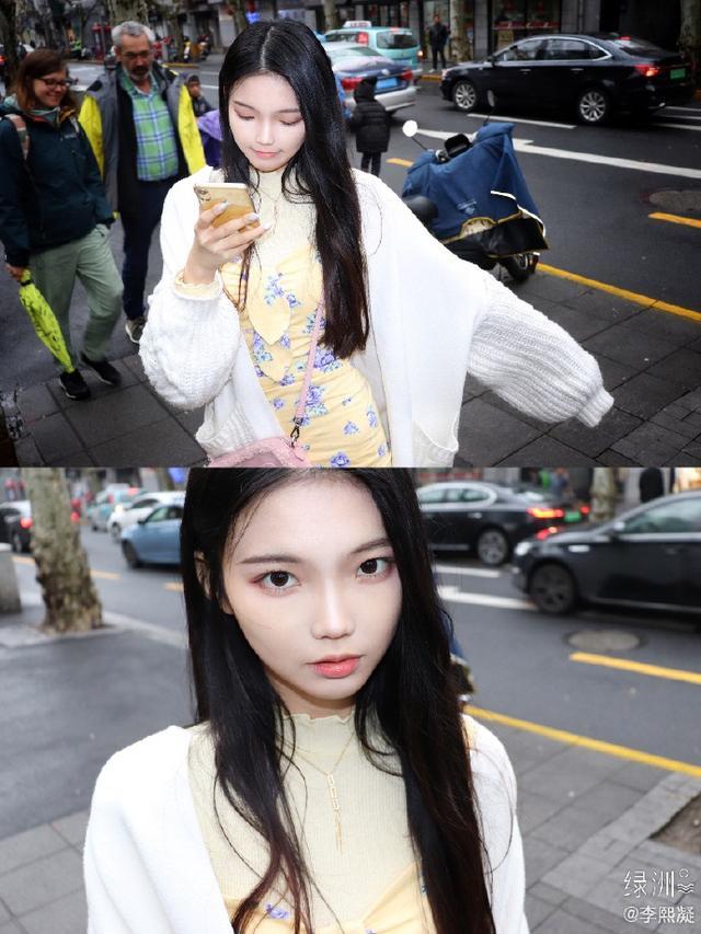 魔性rap正主现身李熙凝穿淡黄的长裙175被蓬松裙摆压成矮个子