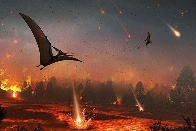 超过自己的承受能力,开始爆发,多处火山开始爆发,恐龙被岩浆活活烫死