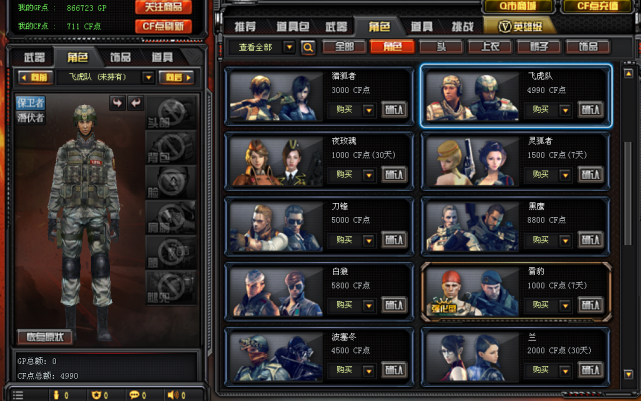 cf飞虎队等男性角色为何会如此火爆蛋疼五侠或是最大功臣