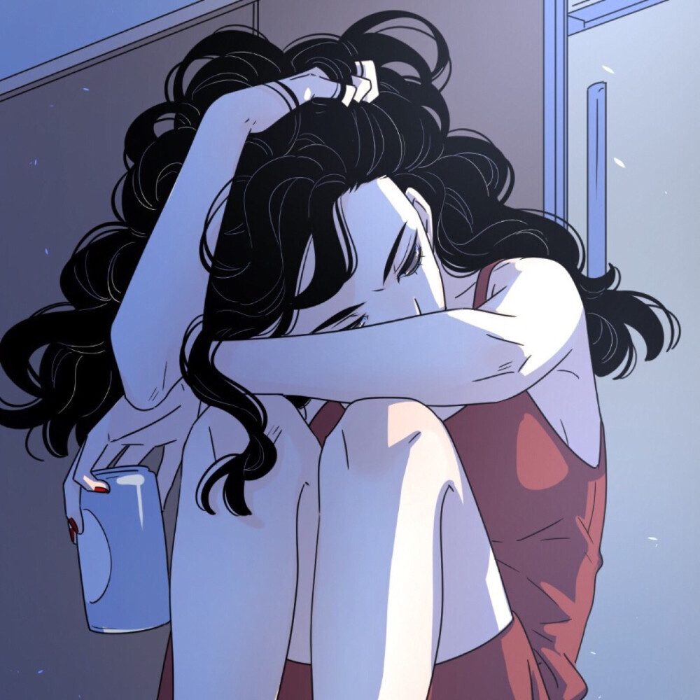 甜丧低糖动漫女生头像下辈子我要做你的一颗牙我难受了你也会知道