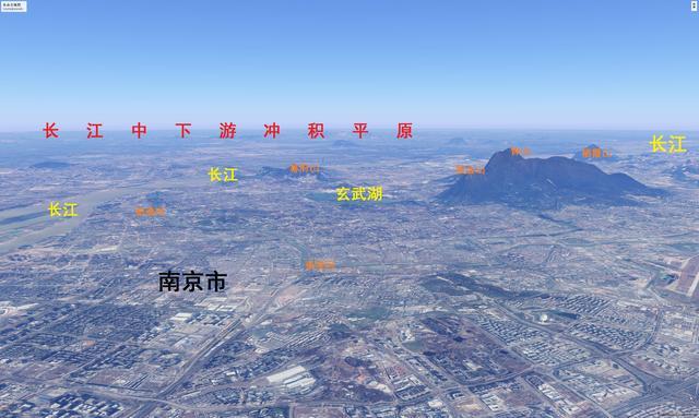 江苏长江以南五个地级市地形图:南京,苏州,无锡,常州和镇江