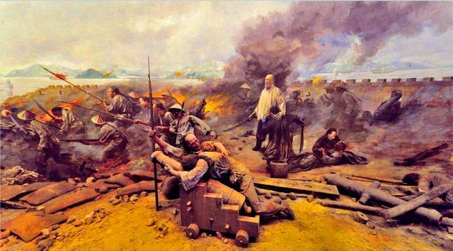 第一次鸦片战争蜡像