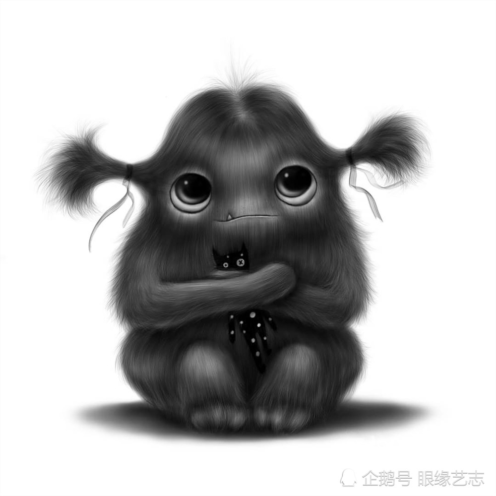 毛茸茸的萌系小精灵掌握要领这样的毛发不难画