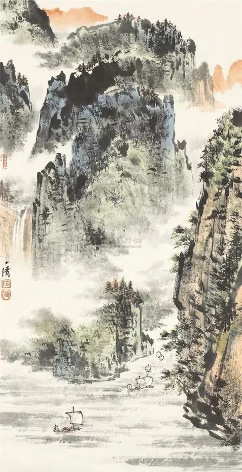 天津历史博物馆|这100幅山水画，清新又养眼，真的绝了！快收藏！