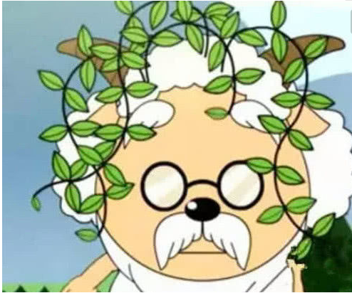 喜羊羊:慢羊羊村长头上为什么会有草,头上的草意味着什么呢?