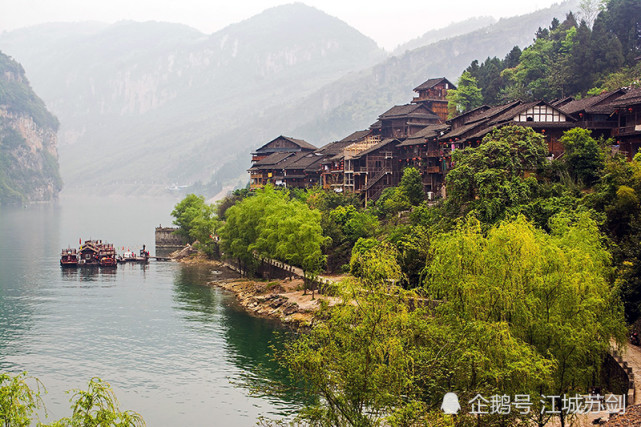 中國歷史文化名鎮重慶著名旅遊勝地酉陽龔灘古鎮印象