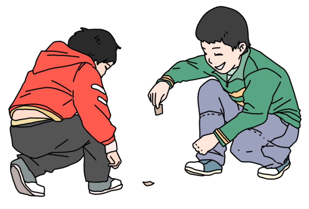 瞬间戳中泪点的童年游戏拍洋画