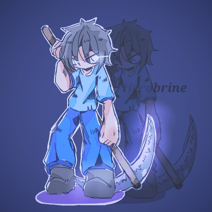 對於mc中的人物繪畫,玩家比較喜歡的還是herobrine(him)和實體303等