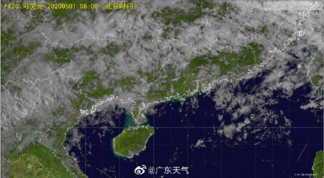 大广东上空雷达图干干净净,虽然有