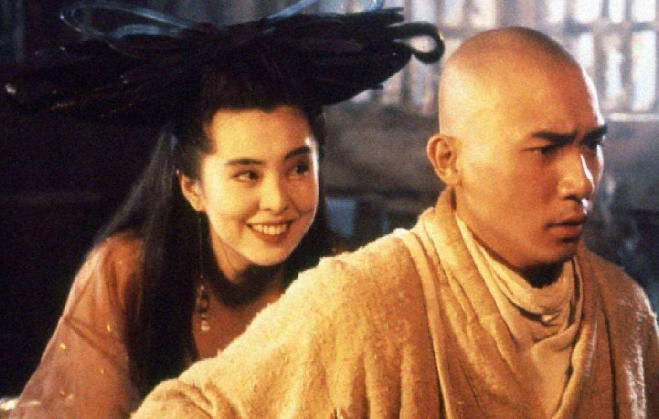 聂小倩魅惑宁采臣这一幕,其实是致敬《倩女幽魂3:道道道》中小卓魅惑